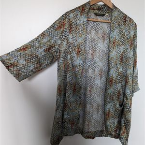 Silk open kimono M